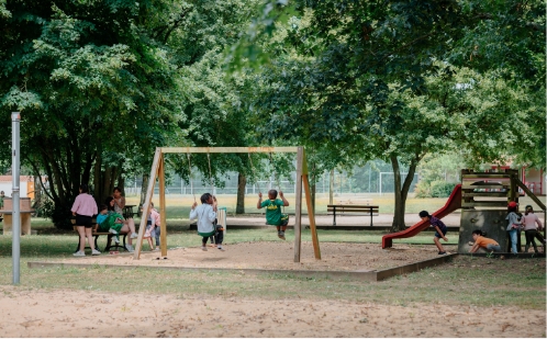 zone d'activité pour les enfants dans le camping de sainte cécile en vendée